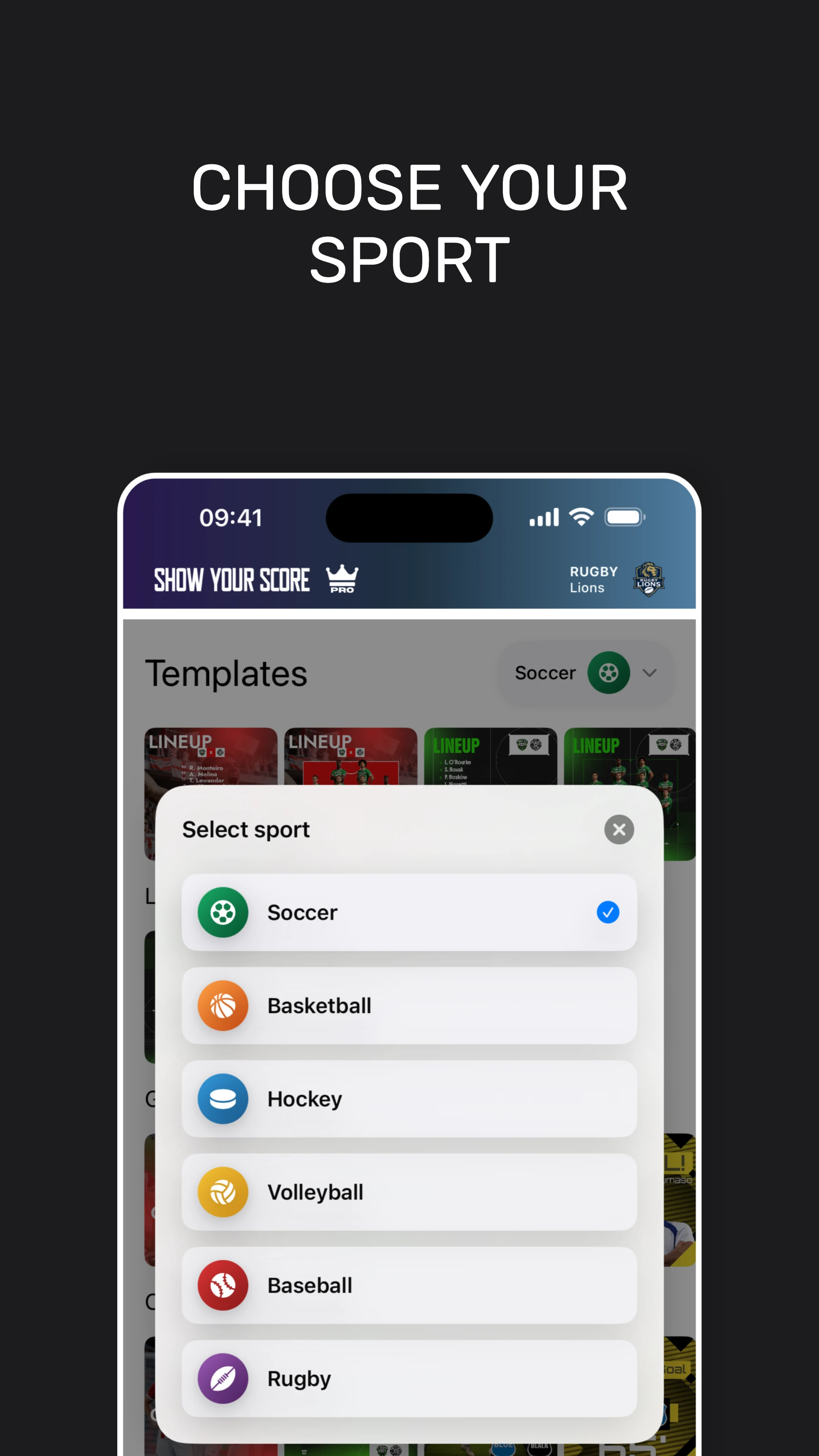 Lineup: Show Your Score screenshot