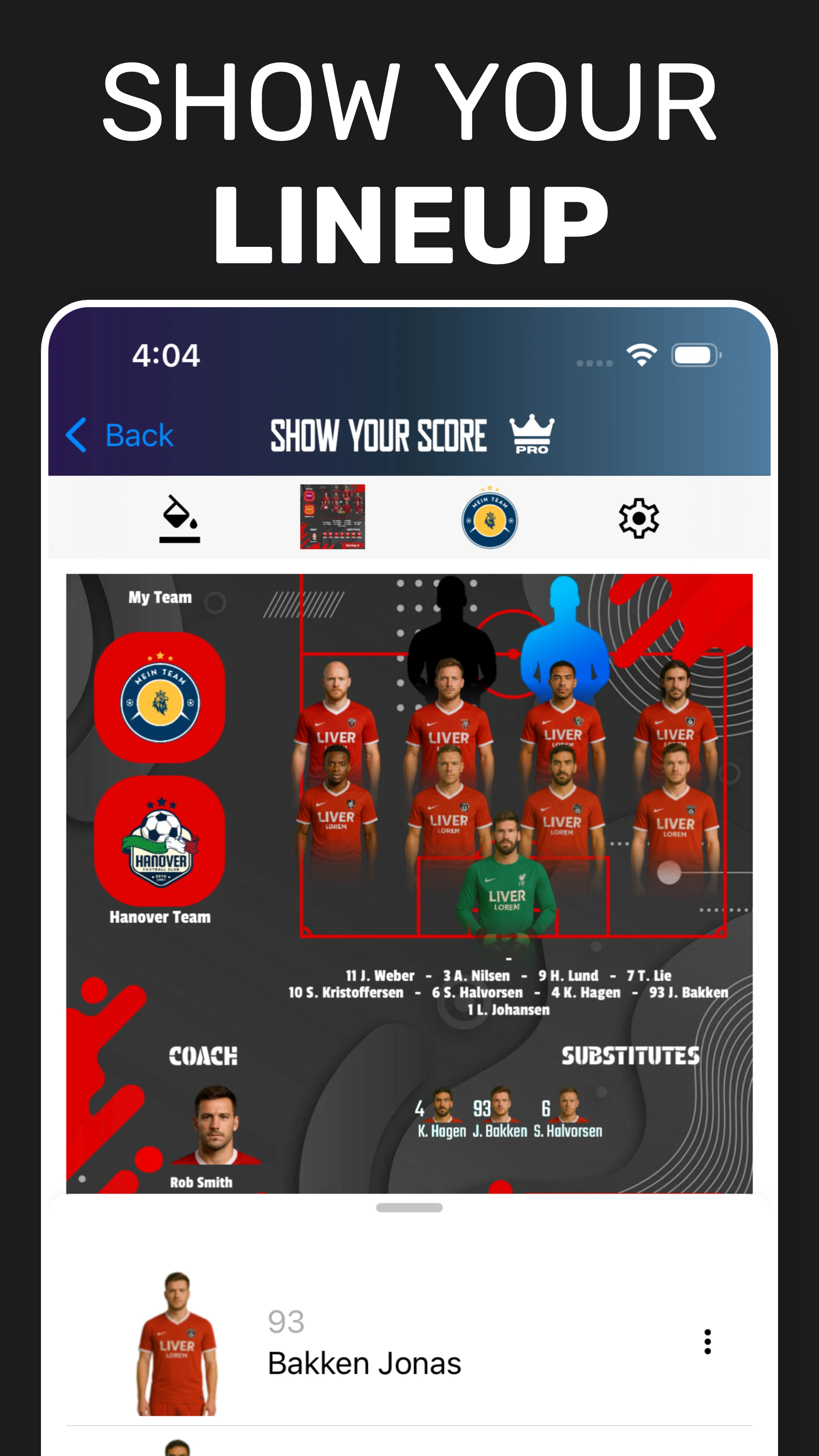 Lineup: Show Your Score screenshot